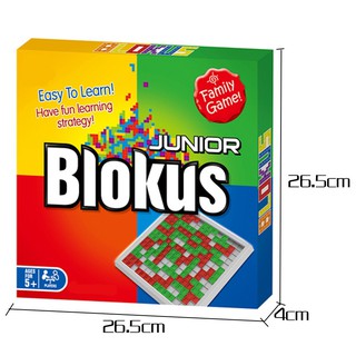บอร์ดเกม วางแผนกลยุทธ์  เกมกระดาน Blokus Junior The Strategy - genuine classic board game