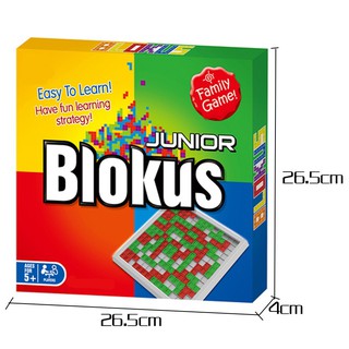 บอร์ดเกม วางแผนกลยุทธ์  เกมกระดาน Blokus Junior The Strategy - genuine classic board game