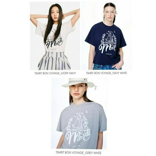 Mardi Mercredi Tshirt Bon Voyage (Ivory Navy)