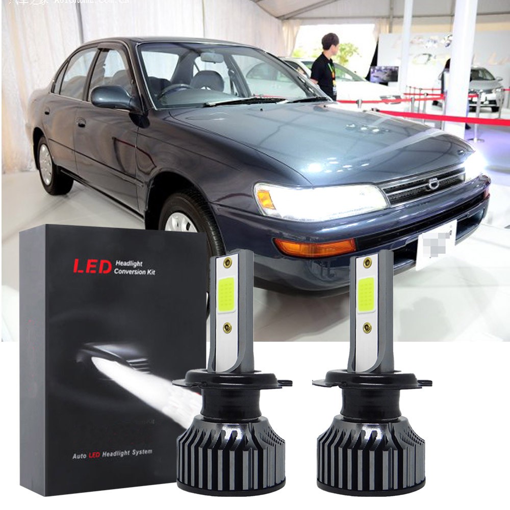สําหรับ Toyota Corolla 1998-2000 2X 6000K ด้านหน้า LED ไฟหน้าหลอดไฟ High Low Beam