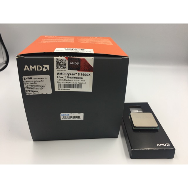 CPU : R5 2600x มือสอง ครบกล่อง
