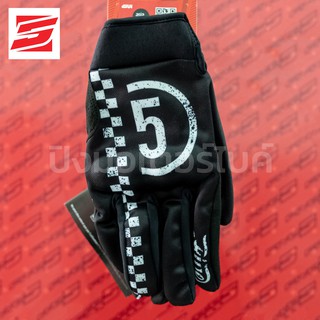 ถุงมือมอเตอร์ไซค์ FIVE GLOVE รุ่น GLOBE REPLICA สี RACER