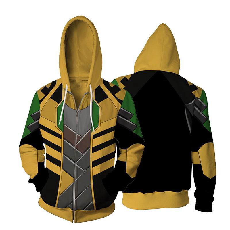 Unisex 3D เสื้อ Avengers Loki พิมพ์ Hoody แฟชั่น Hoodie Sweatshirts