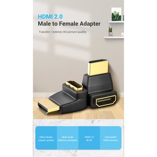 Vention HDMI Extender Adapter HDMI Female to Female Connector 4k HDMI 2.0 Extension Converter Adapter for PS4 Monitor