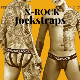 กางเกงในชาย Jockstraps 4 เส้น ผ้า Spandex 100%  Size F 29-35"