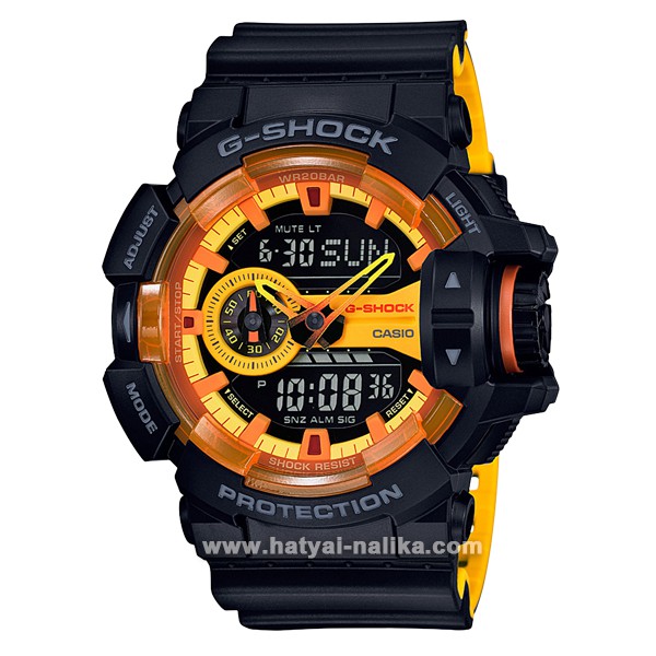 นาฬิกา Casio G-Shock Special color BLACK &amp; YELLOW color series รุ่น GA-400BY-1A ของแท้ รับประกัน1ปี