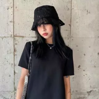 พร้อมส่ง!! หมวกฟลอปปี้Summer แต่งลูกไม้ Korean Style