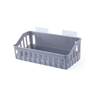 โปรโมชั่น : ตะกร้าพลาสติกใส่ของ ระบายน้ำ แบบติดผนัง สำหรับห้องครัว ห้องน้ำ SA1126