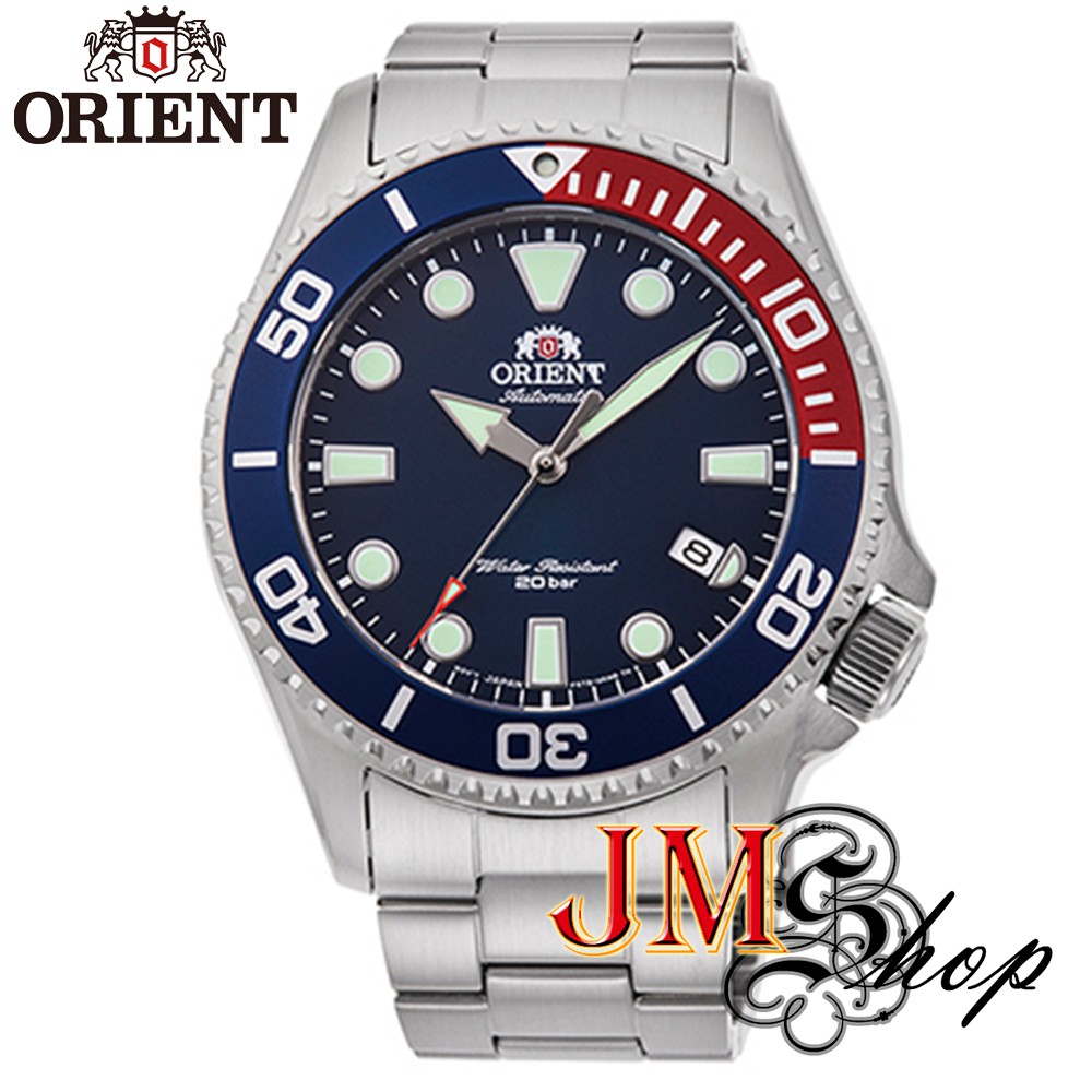 Orient Sport Mechanical Automatic นาฬิกาข้อมือผู้ชาย สายสแตนเลส รุ่น RA-AC0K03L (Pepsi)