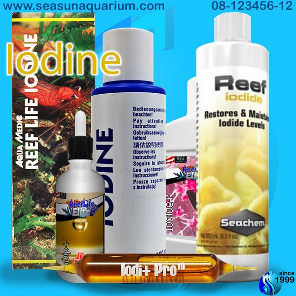 Iodine น้ำยาไอโอดีน Aqua Medic Reef Life Iodine reeflifeelite Iodide+ IoDip+ Prodibio Iodi+ Seachem 