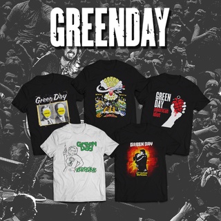 T-shirt  เสื้อยืด พิมพ์ลายวงดนตรี Green Day Series DTG CornitS-5XL