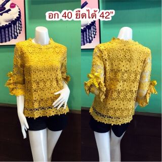 🔥220฿ 👗เสื้อลูกไม้ทั้งตัว มีซับใน