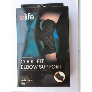 e-lifeผ้ายืดให้ความยืดหยุ่นตัวสูงประคองข้อศอกE-ELC001  Cool-fit Elbow Brace