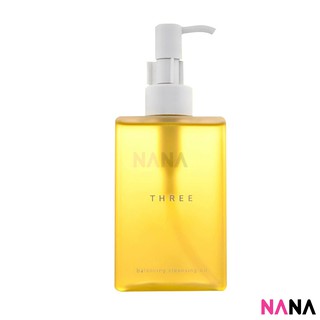 Three Balancing Cleansing Oil 185ml ผลิตภัณฑ์ออยล์ทำความสะอาดใบหน้าที่มีส่วนผสม และสารสกัดจากธรรมชาติ 185 มิลลิลิตร