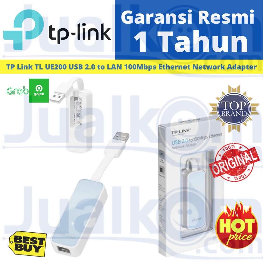 TP Link TL UE200 USB 2.0 เป็นอะแดปเตอร์เครือข่าย LAN Ethernet
