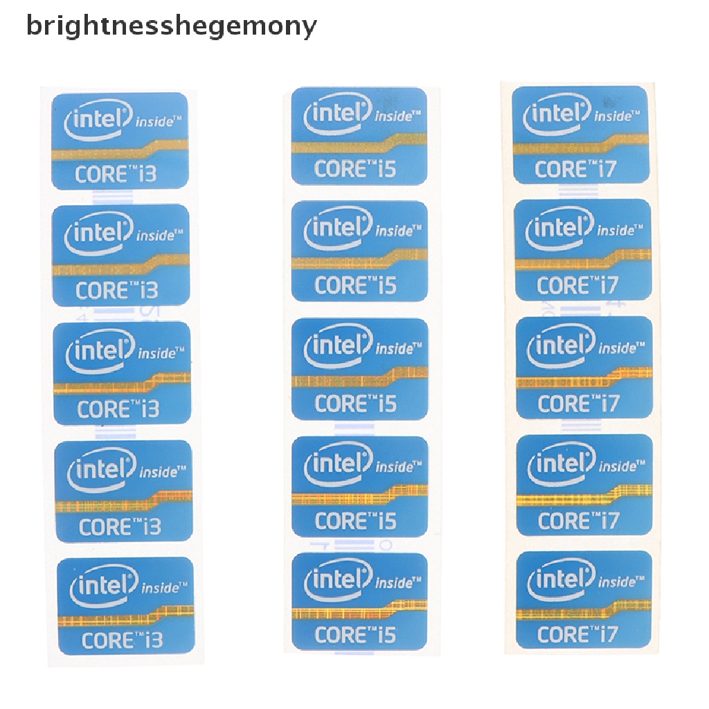 Bgth สติกเกอร์ฉลาก โลโก้ Ultrabook Intel Core i3 i5 i7 สําหรับติดตกแต่งแล็ปท็อป