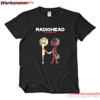 charactersstudio New เสื้อยืดผ้าฝ้ายแขนสั้นพิมพ์ลาย Radiohead Rock Fans The Best Of Radio Head สําหรับบุรุษ sale