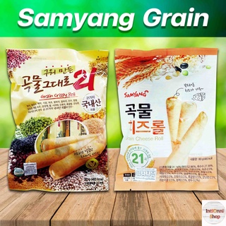 Grain Crispy Roll เกรน คริสปี้ โรล ธัญพืชอบกรอบ 21 ชนิดสอดไส้ 80 g. ขนมเกาหลี