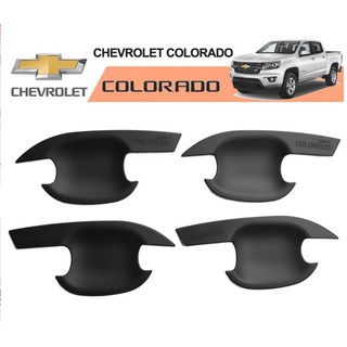 เบ้ามือจับประตู Chevrolet COLORADO 2012-2020 สีดำด้าน