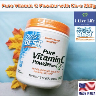 วิตามินซี แบบผง Pure Vitamin C Powder with Co-c 250g - Doctors Best