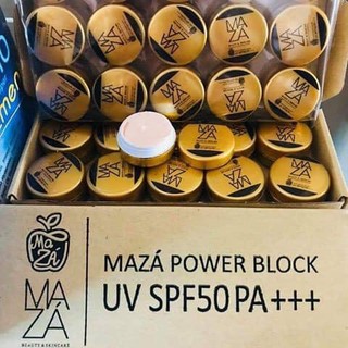 Maza Sun Screen SPF 50 PA+++ กันแดดมาซ่า ปกป้อง บำรุง ฟื้นฟู ในกระปุกเดียว 1 กระปุก