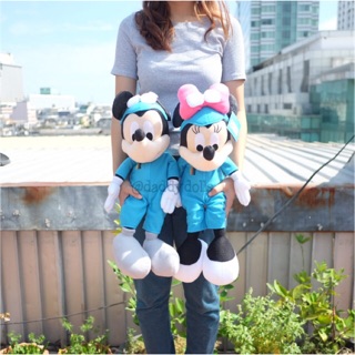 ตุ๊กตา Mickey มิกกี้ &amp; Minnie มินนี่ ชุดนักบิน 18นิ้ว