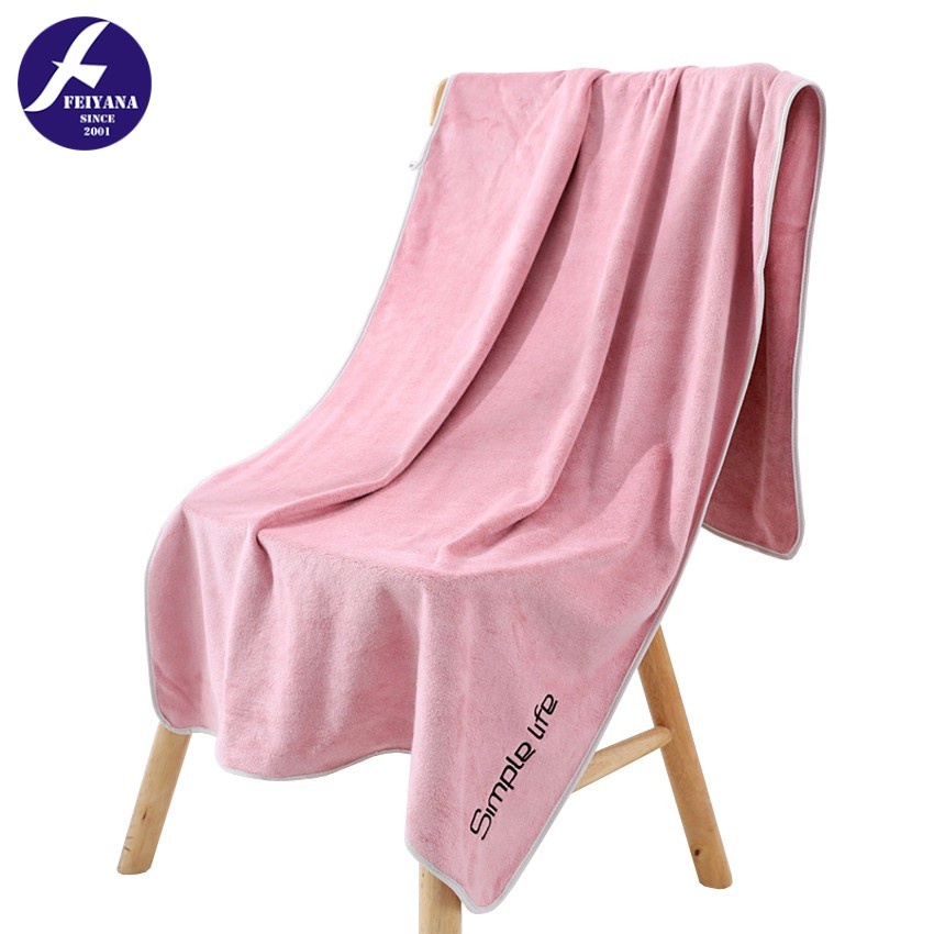 FEIYANA-ผ้าขนหนูอาบน้ำ ผ้าเช็ดตัวใหญ่ ผ้าหนานุ่ม ซับน้ำดี แห้งไว (ขนาด 70 x 140 เซนติเมตร) รุ่น MS-T140 พร้อมส่งจากไทย