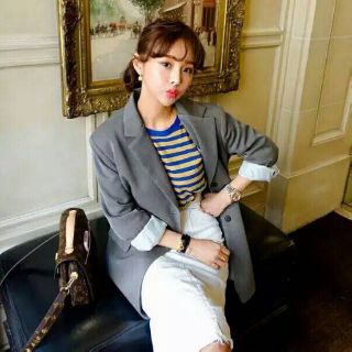 เสื้อ treach coat ผ้าวูล สไตล์เกาหลี