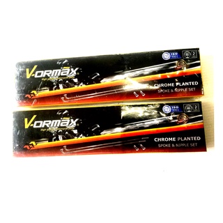 VORMAX ซี่ลวด มอเตอร์ไซด์ เบอร์9 (9x87 9x90 9x129 9x143 9x153 9x157 9x161 9x184) (ชุบโครเมี่ยม)