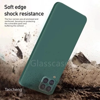 เคสโทรศัพท์ ซิลิโคน กันกระแทก สําหรับ Samsung Galaxy A22 A12 A42 M32 4G 5G Square Silicone Phone Case Camera Protection Couple Soft Back Shockproof Cases Cover