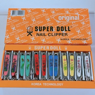 กรรไกรตัดเล็บ Super Doll ใหญ่  1กล่อง มี12อัน