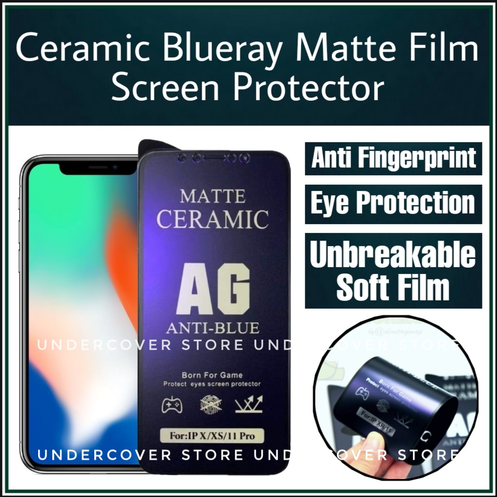 Huawei Nova 2 Lite/2i/3/3i/4/4E/5T/7i/7 SE/P20/P30/P40 GAMING Soft Ceramic Anti Blue Ray Matte Full 