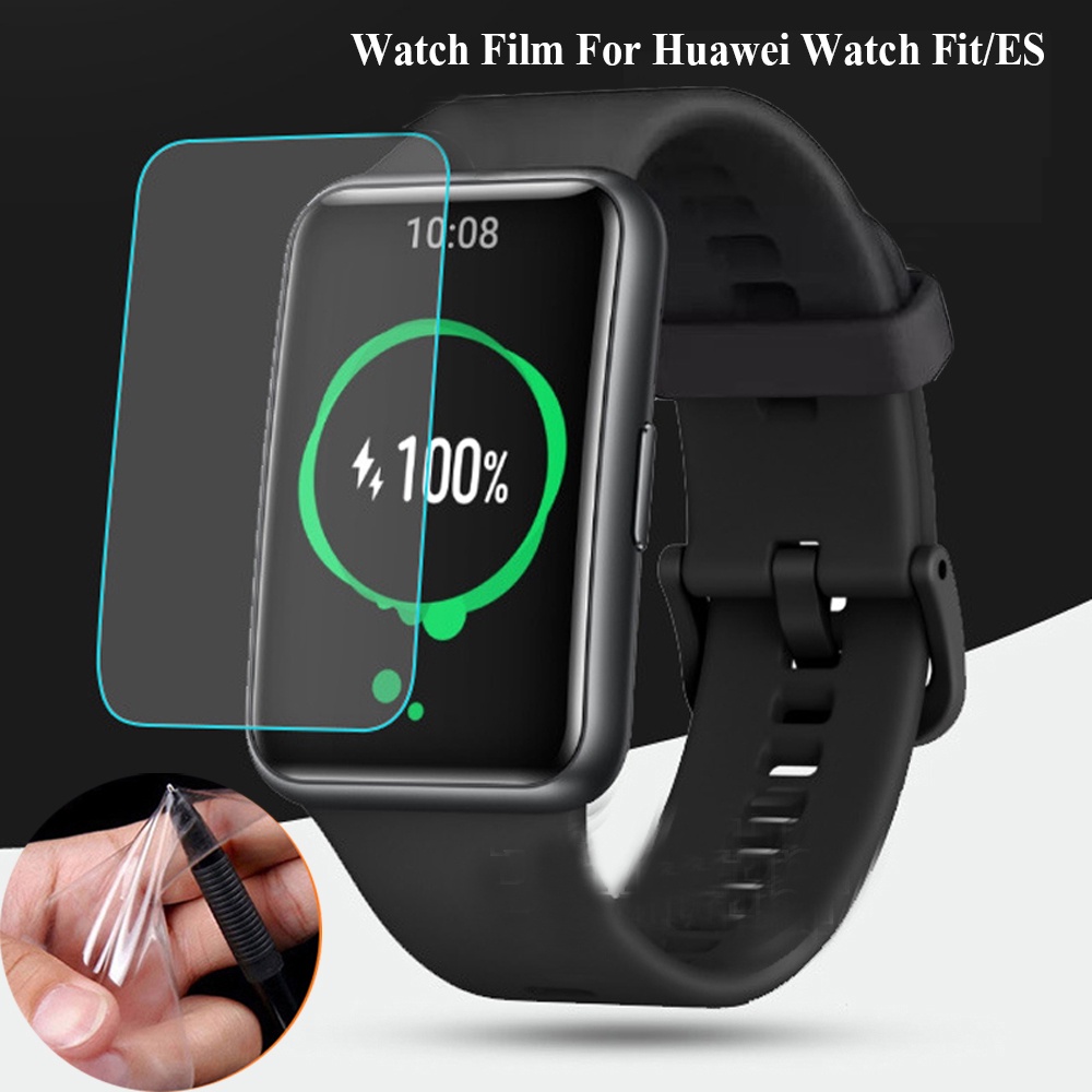ฟิล์มกันรอย TPU ใส แบบเต็มจอ / สําหรับ Huawei Watch Fit ป้องกันหน้าจอแบบนิ่ม / สําหรับ Huawei Honor Smart Watch ES (ไม่ใช่กระจก)