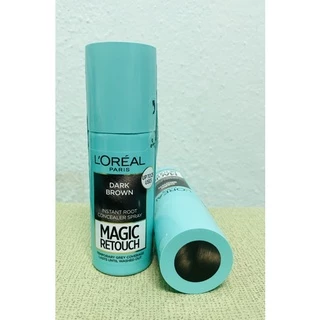 {ของแท้💯%} Loreal Paris Magic Retouch Instant Root ลอรีอัลปารีสเมจิครีทัชรูทคอนซีลเลอร์สเปรย์เปลี่ยนสีผม 75 มล.