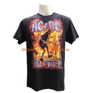 เสื้อวง AC/DC เสื้อไซส์ยุโรป acdc เอซี/ดีซี PTA1812 เสื้อยืดแฟชั่นวงดนตรี Rockyeah