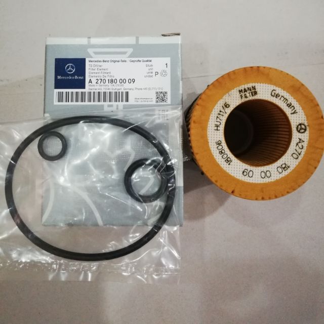 กรองน้ํามันเครื่อง MERCEDES W212 (A2701800009)(HU711/6)