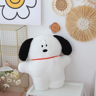 New Cute Snoopy Flat Biscuit Lamb Fluffy Plush Doll Cute Pillow Doll Decoration Gift