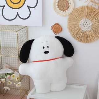 New Cute Snoopy Flat Biscuit Lamb Fluffy Plush Doll Cute Pillow Doll Decoration Gift