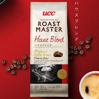 UCC Roast Master Roast Coffee Beans Espresso Arabica 250g. ยูซีซี โรสต์ มาสเตอร์ กาแฟคั่วชนิดเมล็ด 250กรัม.