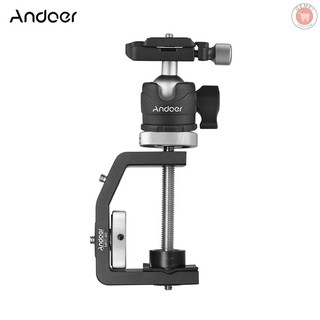 Andoer Mfc - 60 แคลมป์ยึดกระจกรูปตัว C มัลติฟังก์ชั่น