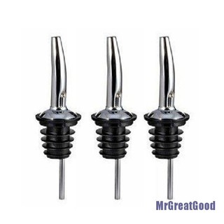 🚀 3x Stainless Steel Liquor Spirit Pourer Free Flow Wine Bottle Pour Spout Stopper