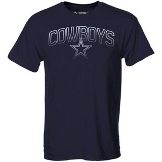 แขนสั้นcrew neckเสื้อยืด พิมพ์ลาย Cowboys De Dallas Advent สีกรมท่า สไตล์ฮิปฮอป สําหรับผู้ชายS-XXXXL