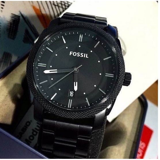 Fossil Machine Black Stainless Steel Watch
