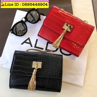 Aldo Harortland Chain Cross Body Bag กระเป๋าสะพายหนัง PU ลายหนัง