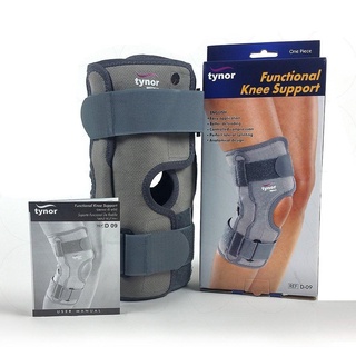 TYNOR D09-FUNCTIONAL KNEE SUPPORT  พยุงหัวเข่า มีแกนเหล็ก2ข้าง  #บวกรอบต้นขาเพิ่มอีก 5 ซม.จากตารางไซส์!!ไม่รับเปลี่ยนคืน