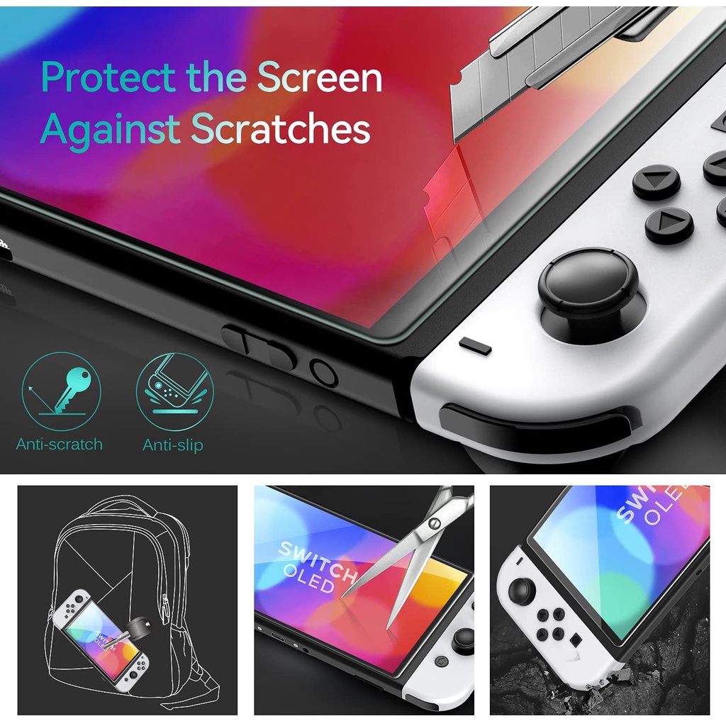 (2 ชิ้น) ฟิล์ม กระจก Unipha สำหรับ Nintendo Switch / Switch OLED / Switch Lite