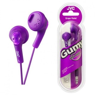 JVC HA-F160V Soft Rubber Body Gummy Plus (Violet) หูฟังแบบเอียร์บัด รับประกันศูนย์ไทย 1 ปี