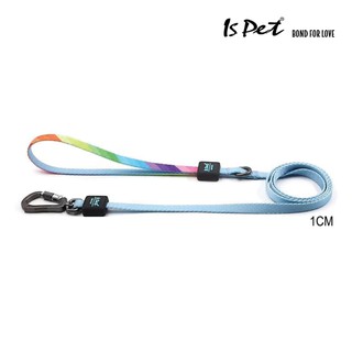 ISPET - Solid leash (CL0091) สายจูงสุนัข และแมว ลายรุ้ง สีฟ้า