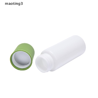 [maoting3] ขวดใส่ยาเหลว สีขาว 30 มล. พร้อมฟองน้ํา สีฟ้า