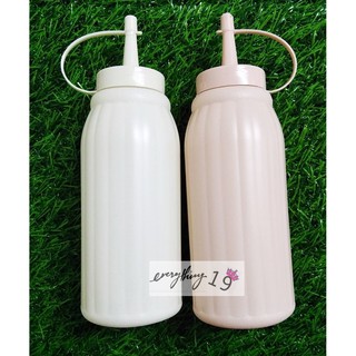 ขวดใส่ซอส ขวดใส่เครื่องปรุง พลาสติก มีฝาปิด แพ็ค 2 ขวด พร้อมส่ง(BB200)
